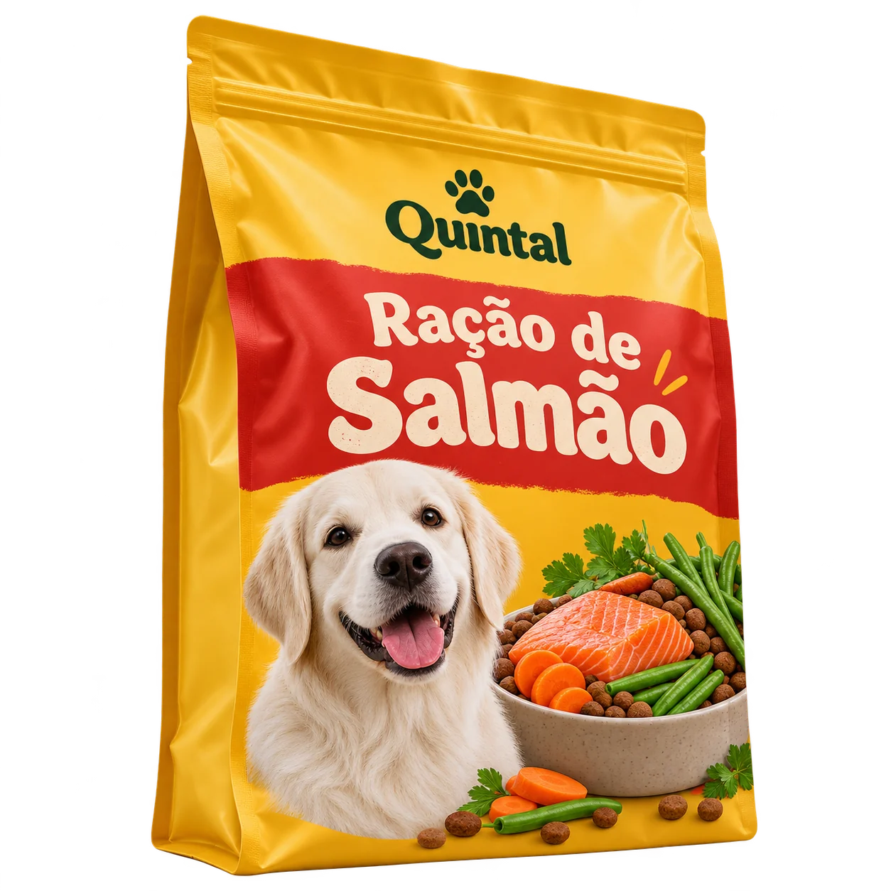 Pacote de ração Quintal sabor salmão